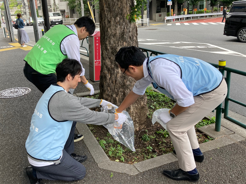 全国一斉清掃活動にチャレンジ！ 当日の様子