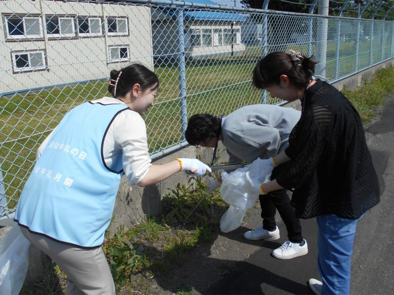 全国一斉清掃活動にチャレンジ！ 当日の様子