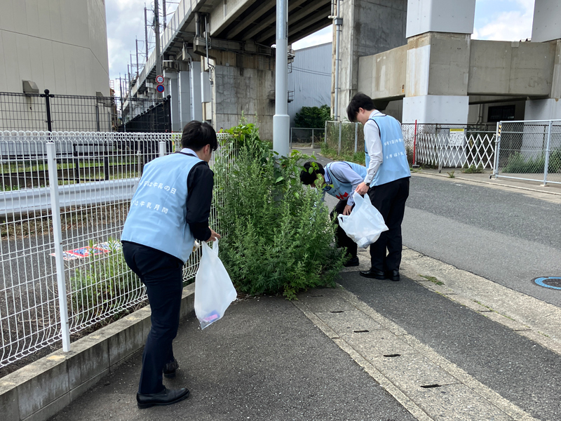 全国一斉清掃活動にチャレンジ！ 当日の様子