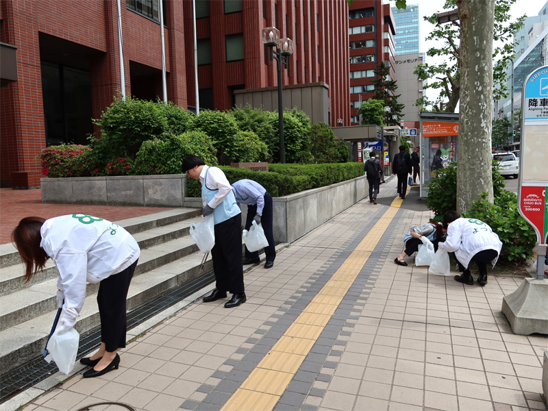 全国一斉清掃活動にチャレンジ！ 当日の様子