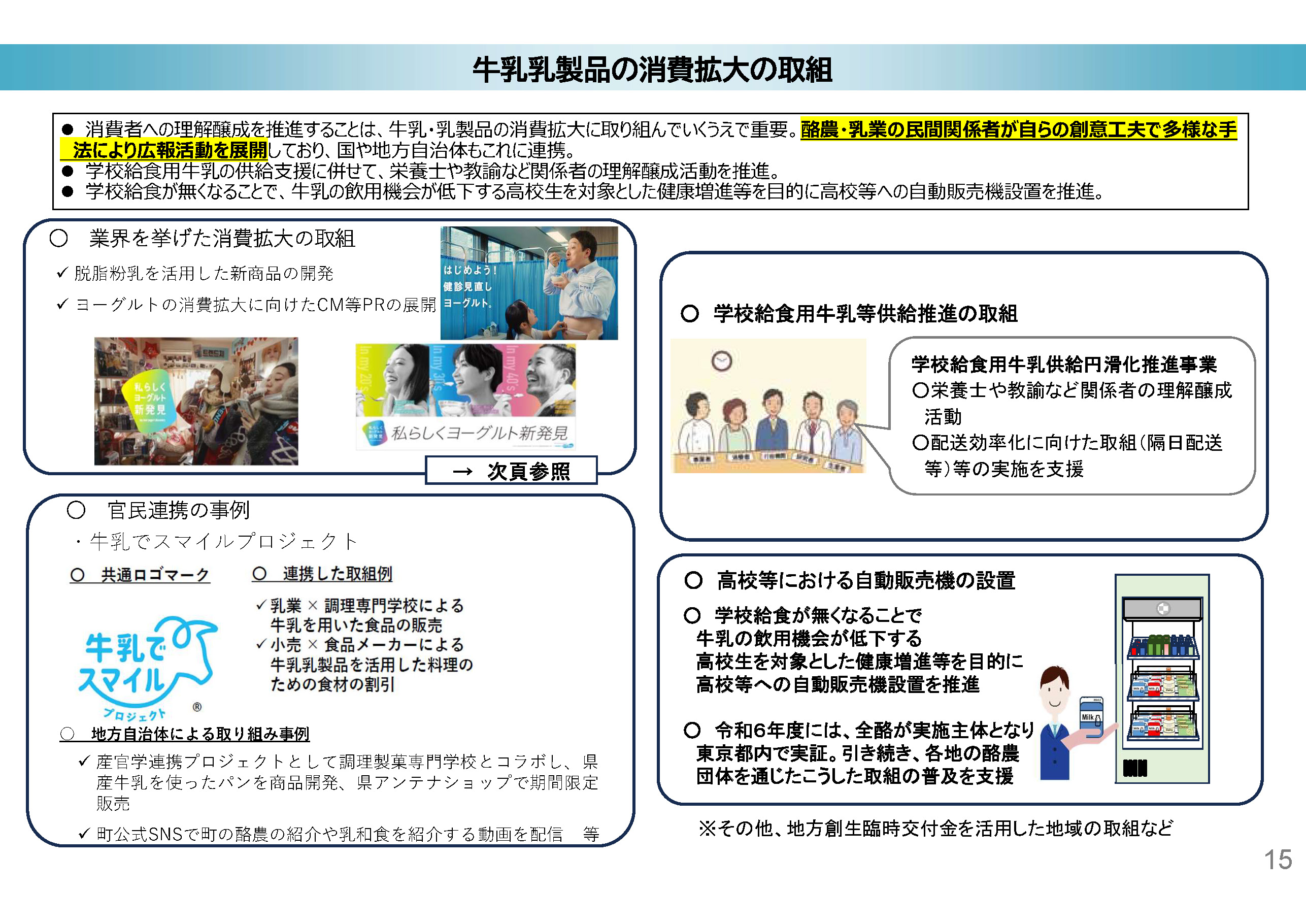 持続可能な酪農経営を支えていくために